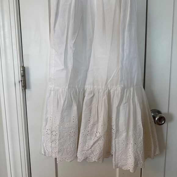 AQUA white eyelet off shoulder midi dress - Picture 3 of 5